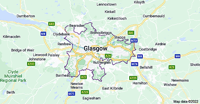 glasgow map 1
