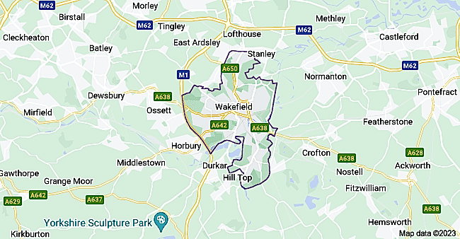 wakefield map