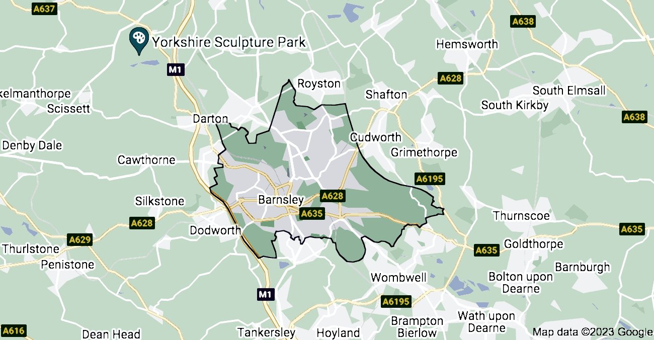barnsley map