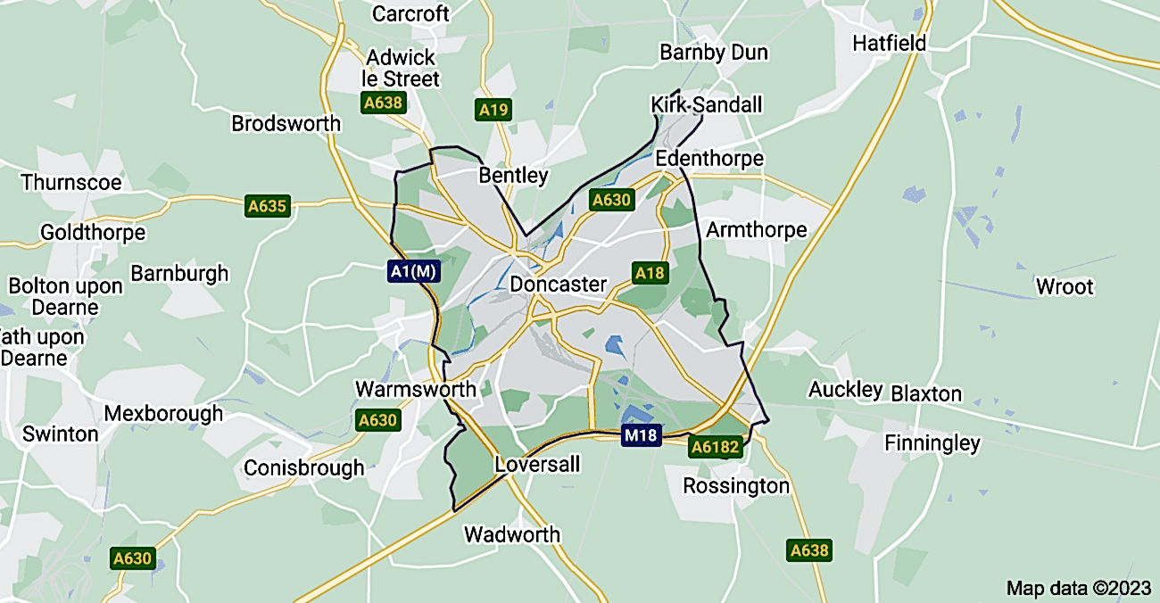 doncaster map