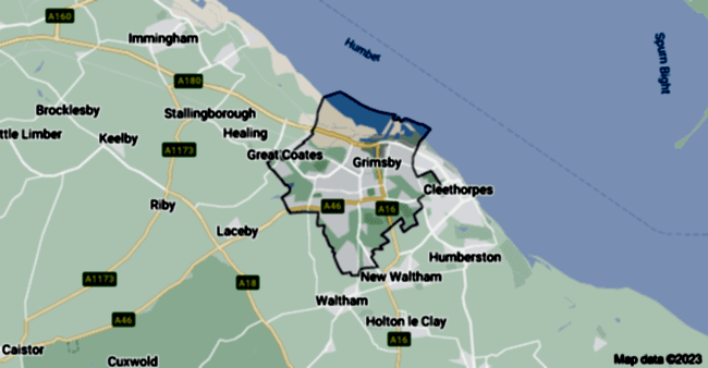 grimsby map