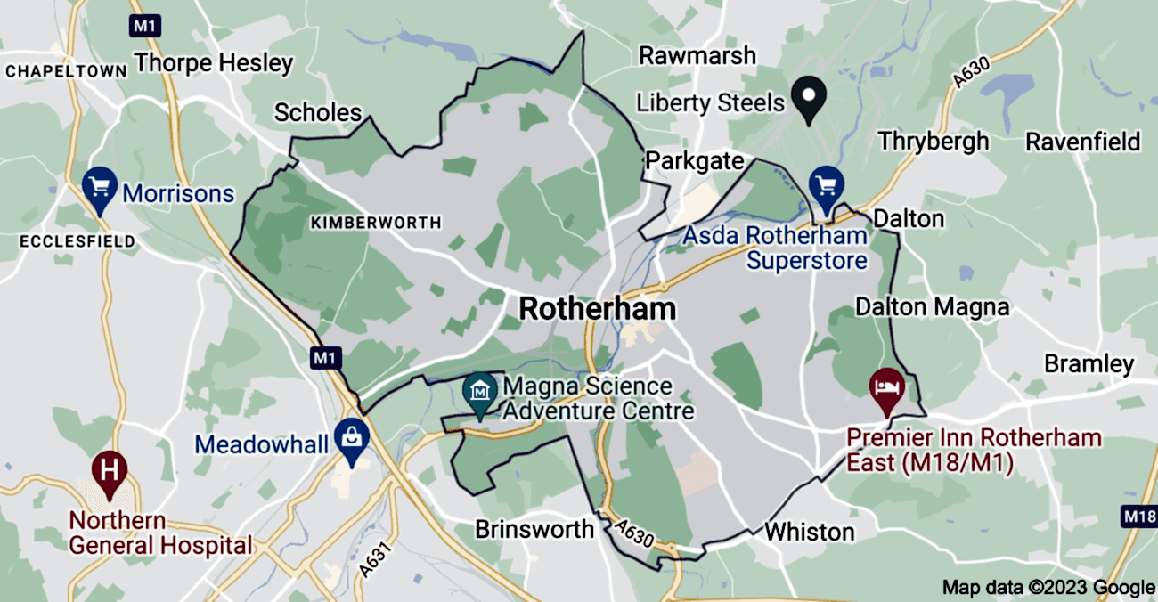 rotherham map