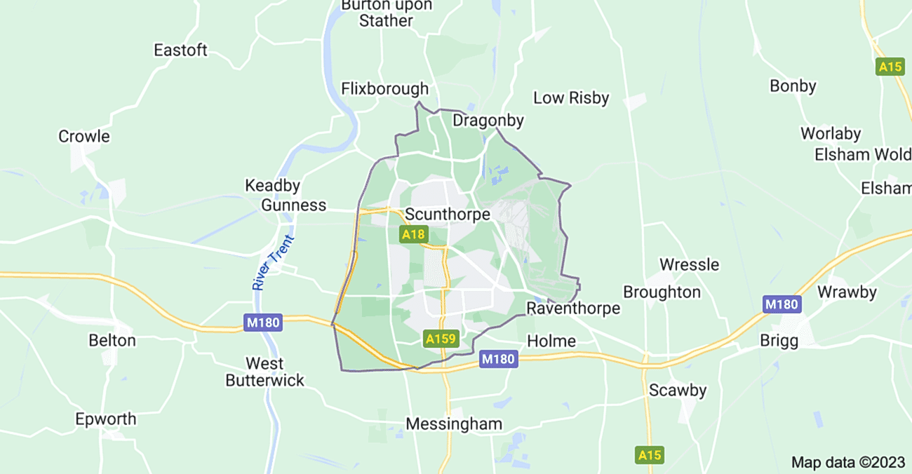 scunthorpe map