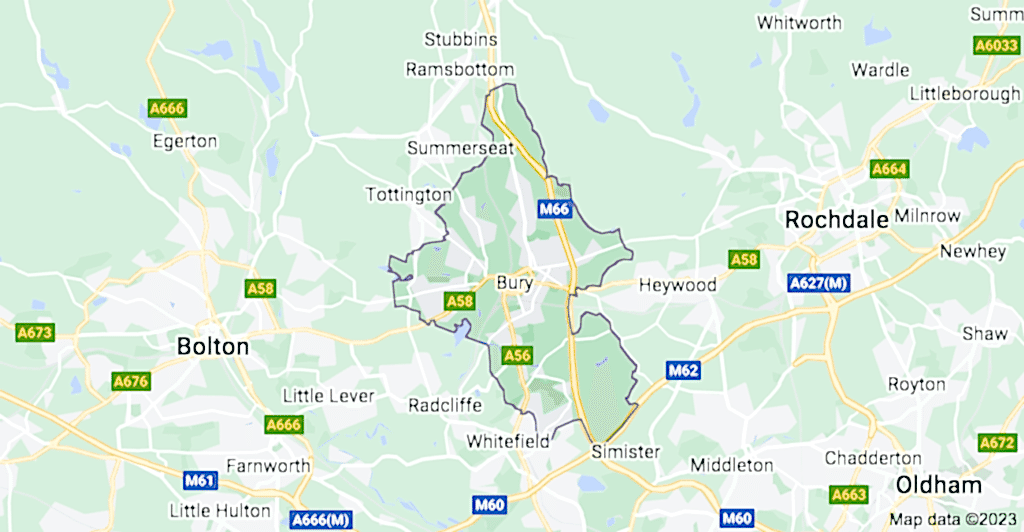 bury map