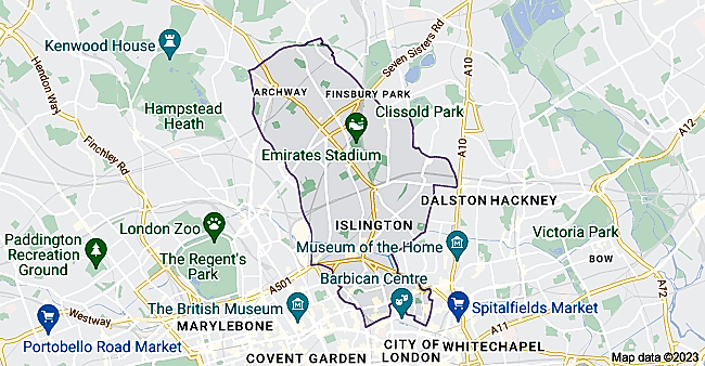 islington map