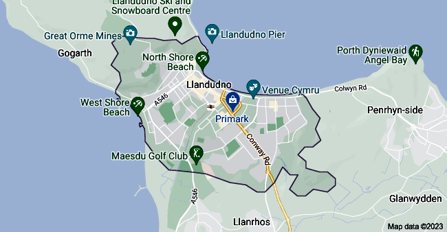 Llandudno map