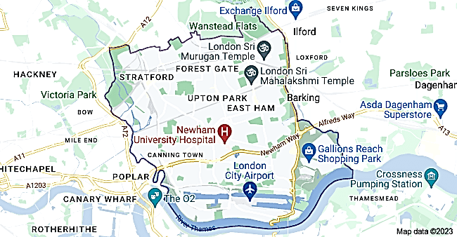 newham map