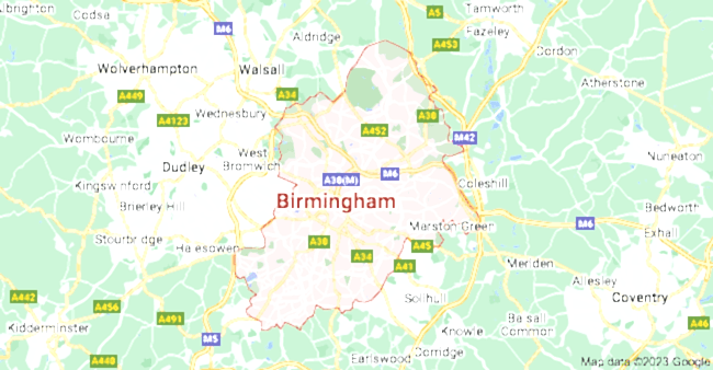 birmingham map