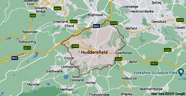 huddersfield map