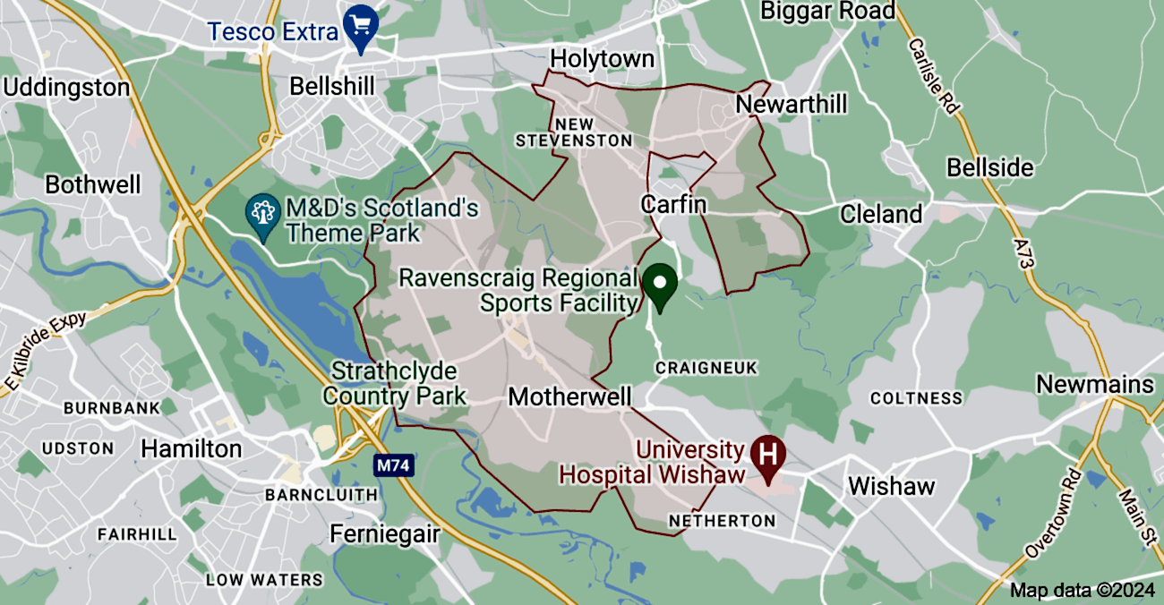 motherwell map