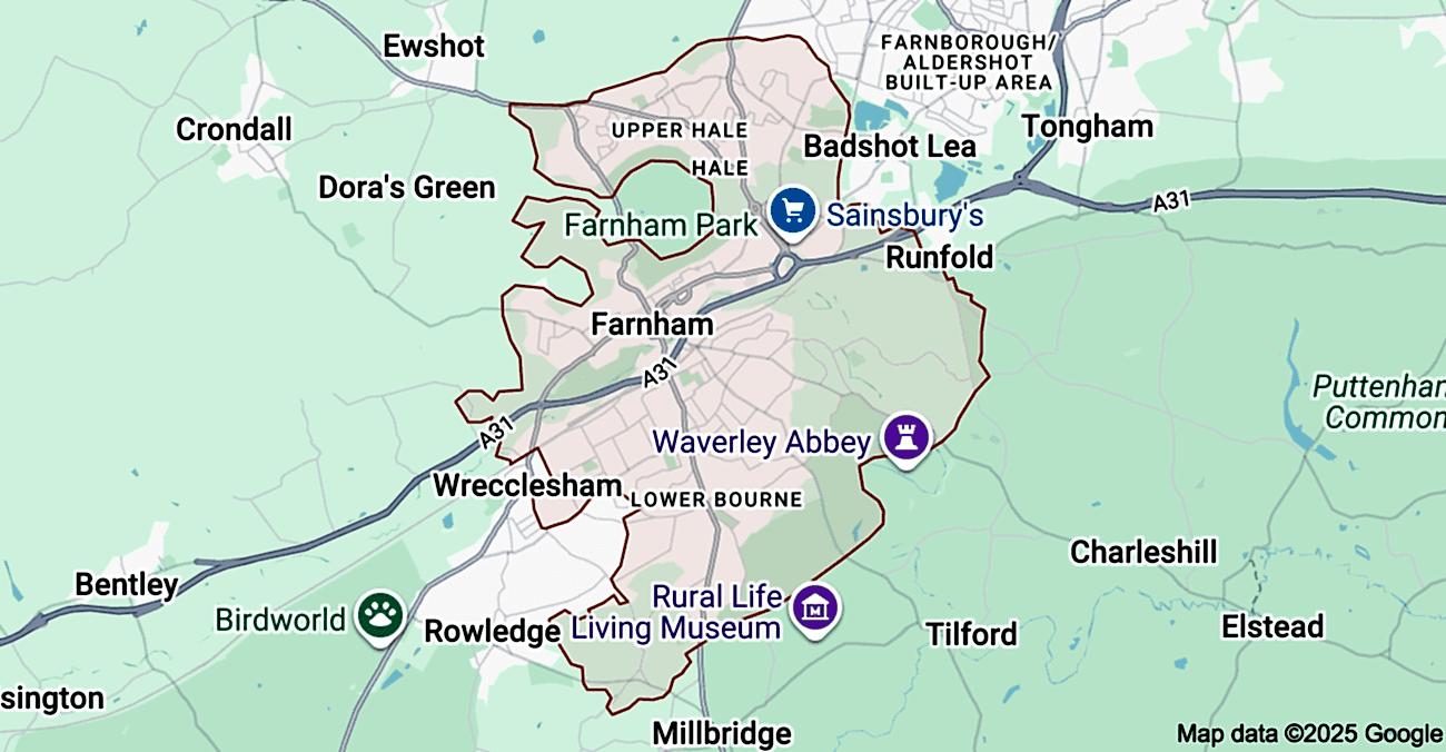 farnham map