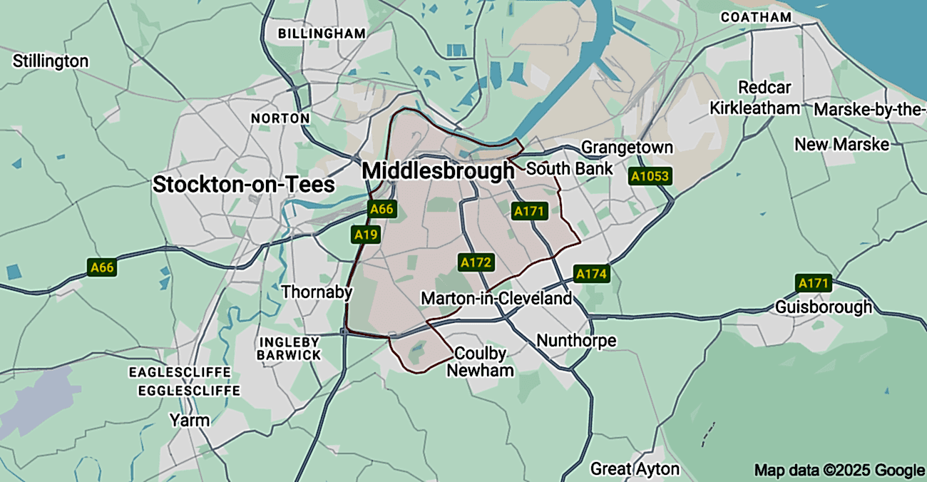 middlesbrough map#