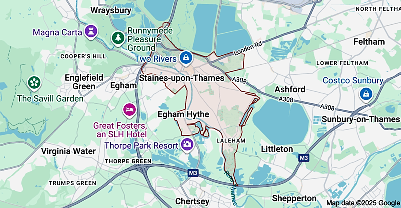 staines map