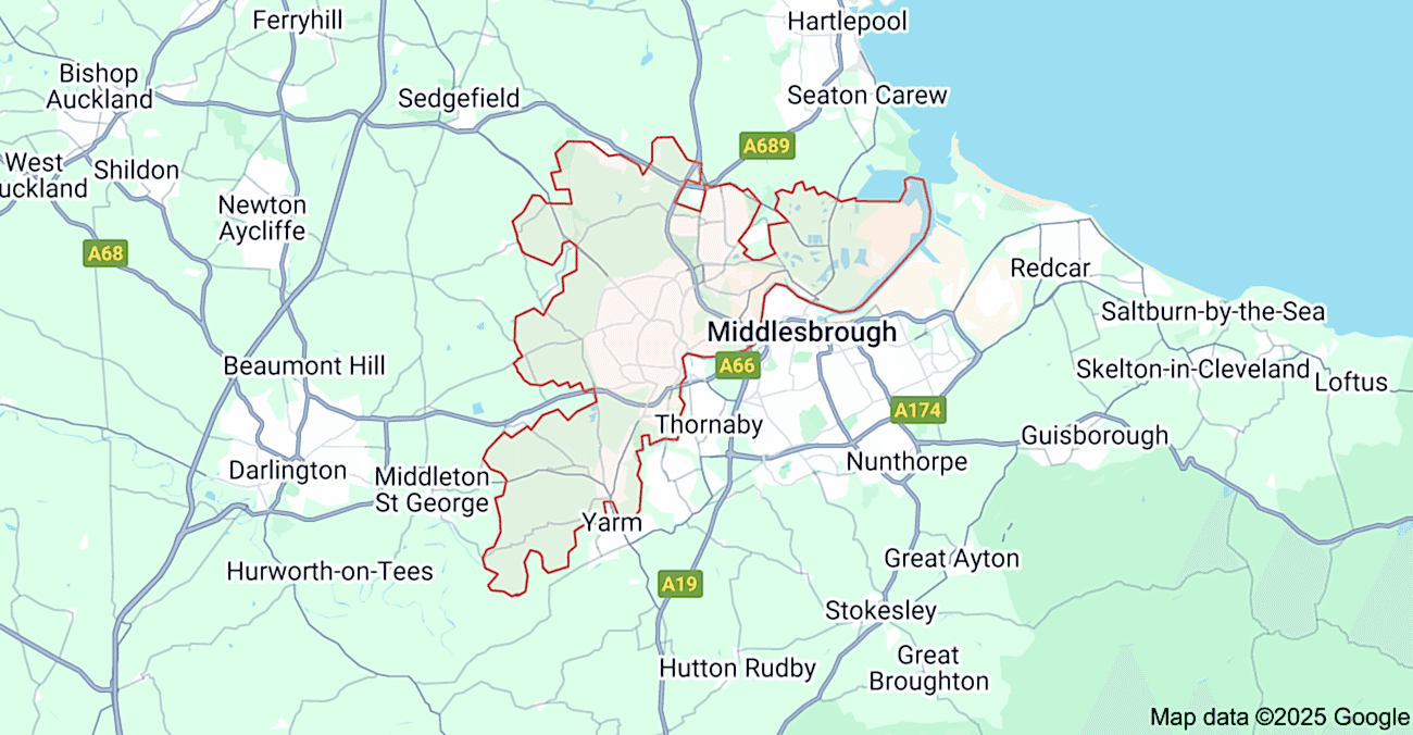 teesside map