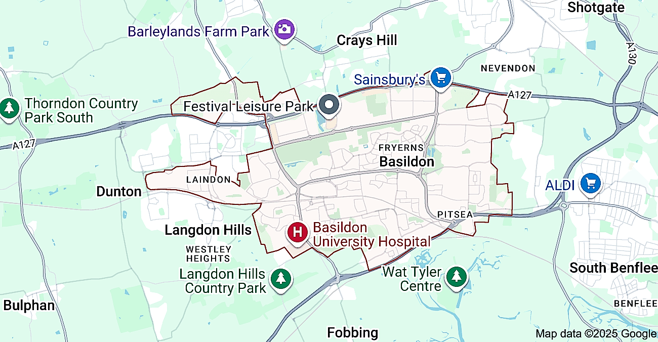 basildon map